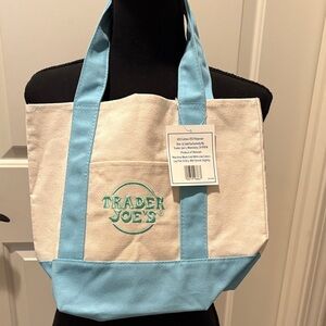 Blue and Cream Tote Bag
